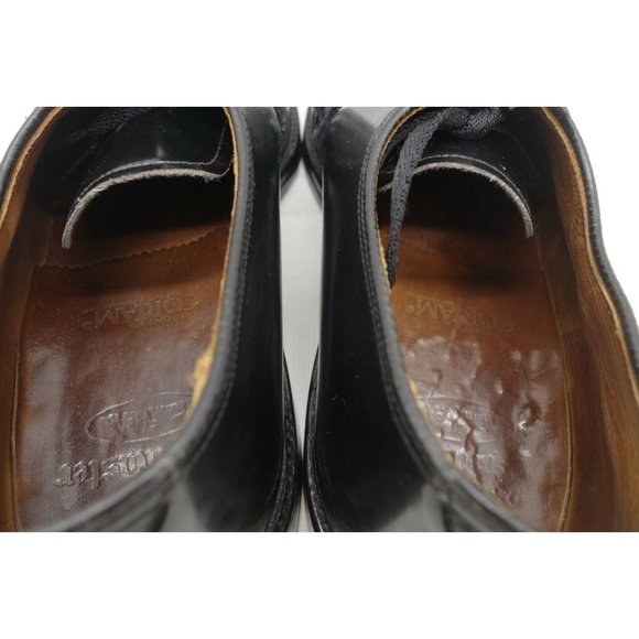 Bootmaster Corfam Black Leather V Cleat Vintage Oxfords Shoes Men\'s 7.5 D main image 4